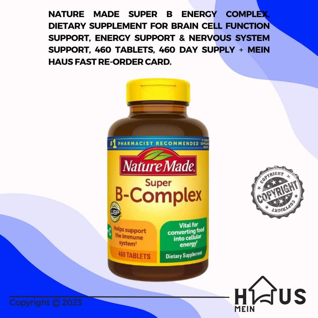 Nature Made Super B Energy Complex, 460 Comprimidos