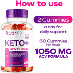 (3 Pack) Pure Keto Essence Keto ACV Gummies, 180 Gominolas
