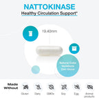 XYMOGEN Nattokinase - Apoyo Cardiovascular y Vascular - 100 mg de Nattokinasa - Fórmula Enzimática - Vegano y No Transgénico - 60 Cápsulas