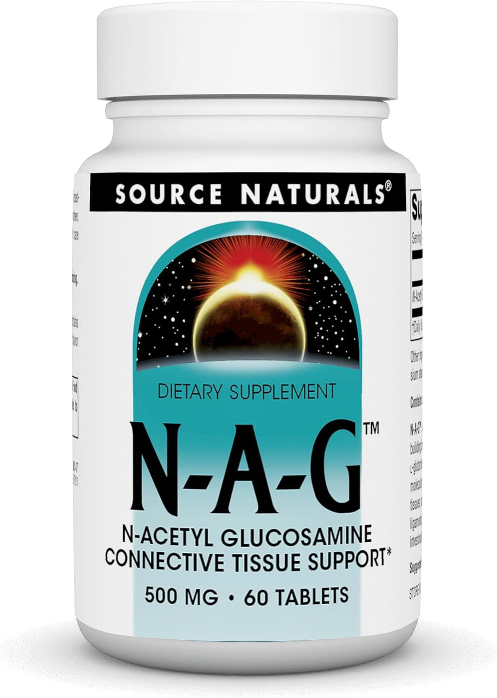 Source Naturals N-A-G N-Acetilglucosamina 500 mg - 60 Comprimidos