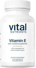 Vital Nutrients Vitamina E con Tocoferoles Mixtos, 400 UI, 100 Cápsulas Blandas