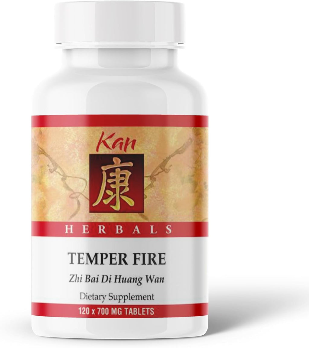 Kan Herb Company Temper Fire – Traditional Herbal Formula, 120 Tablets