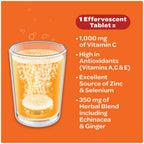 Airborne Naranja Picante Vitamina C 1000 mg Efervescente - Paquete de 3