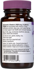 Bluebonnet Nutrition Vitamina A 10.000 UI - 100 Softgels