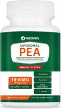 NICMIN Palmitoylethanolamide 1600mg con Luteolina y Quercetina, 60 Cápsulas