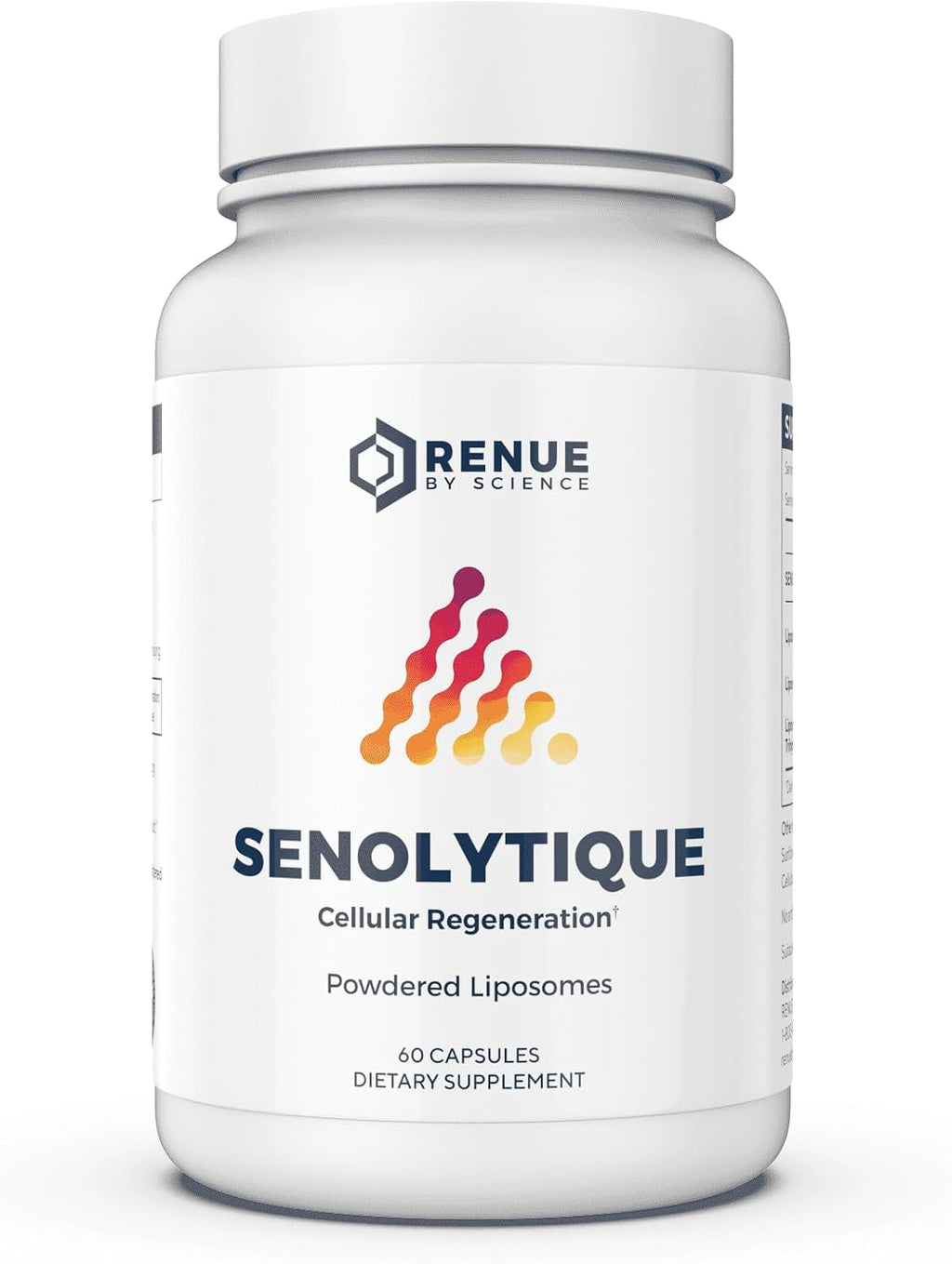 Renue By Science Senolytique Suplemento Senolítico | 60 Cápsulas con Fisetina (35 mg), Quercetina (78 mg) y Espermidina (3 mg) por ración | Fórmula Liposomal | Fabricado en EE. UU. y probado por terceros