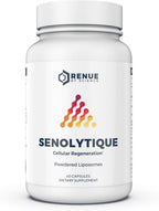 Renue By Science Senolytique Suplemento Senolítico | 60 Cápsulas con Fisetina (35 mg), Quercetina (78 mg) y Espermidina (3 mg) por ración | Fórmula Liposomal | Fabricado en EE. UU. y probado por terceros