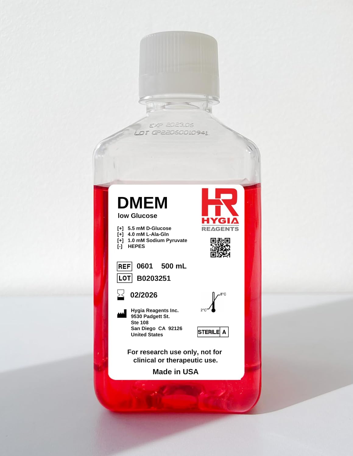 DMEM Cell Culture Medium/Low Glucose