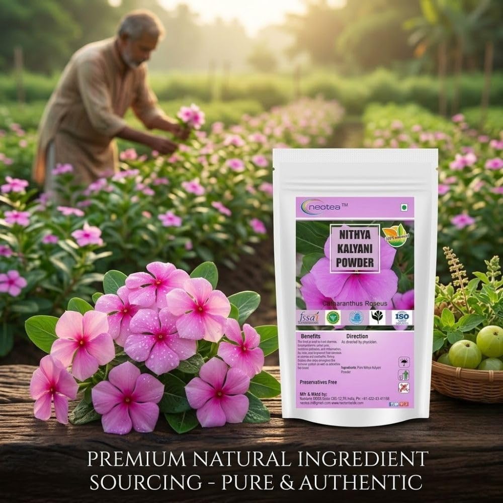 neotea Nithya Kalyani Powder - Polvo de Hojas Herbales Natural, 300g