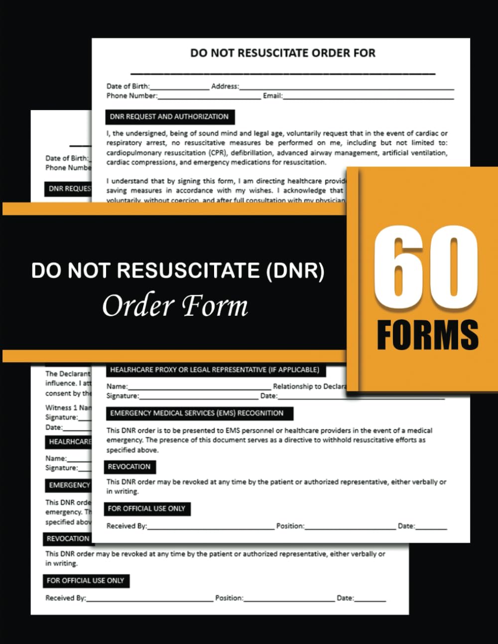 Formulario de Orden de No Reanimar (DNR): Documento de Rechazo de Tratamiento Médico