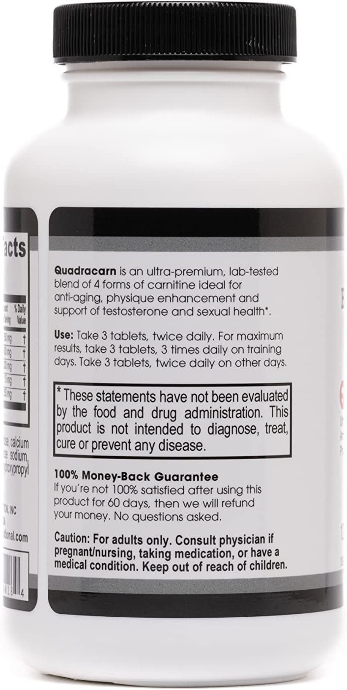Beverly International Quadracarn 4X-Potency Carnitine Blend - 120 Tablets