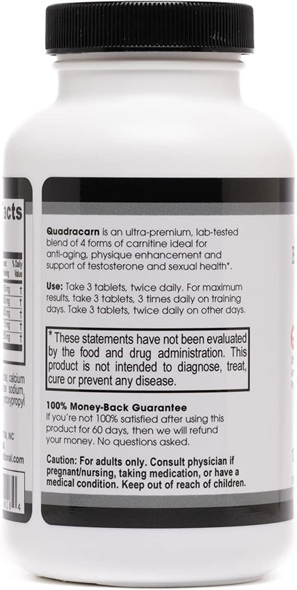 Beverly International Quadracarn 4X-Potency – L-carnitina L-tartrato: una forma de rápida absorción, ideal para – Image 3