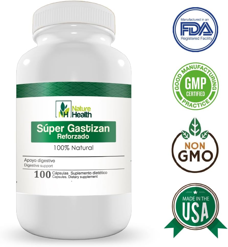 Super Gastrizan Capsulas con Inca Muña, Uña de Gato, Menta, Culen, Romero y Manzanilla, Apoyo digestivo Natural (1)