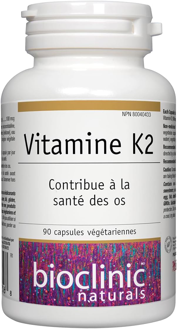 Bioclinic Naturals Vitamina K2 100 mcg - 90 Cápsulas Vegetarianas