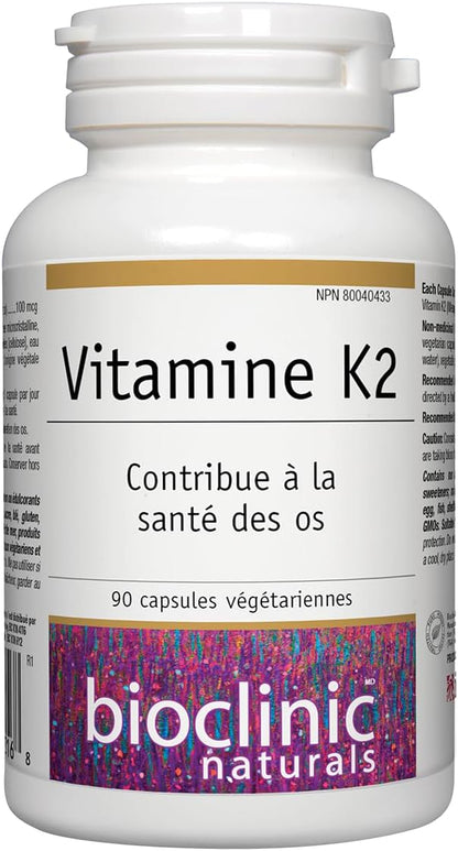 Bioclinic Naturals Vitamina K2 100 mcg - 90 Cápsulas Vegetarianas – Image 4