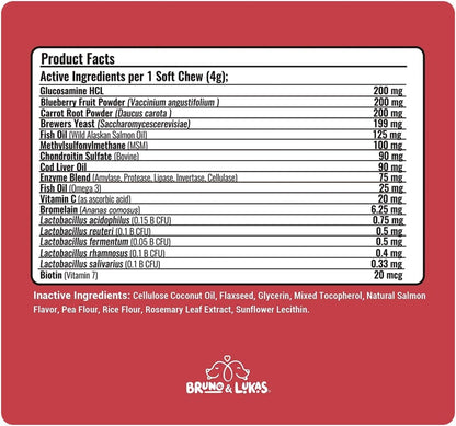 Multivitamin, Probiotics & Allergy Relief Chews for Dogs – 12-in-1 Daily Supplement with Omega 3, Colostrum & Antioxidants – Gut Health, Seasonal Allergy & Itch Support, Immune, Skin & Coat (90 Chews)