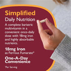 CelebrateONE Bariátrico Multivitamínico con Hierro 18 mg – 30 Cápsulas Vegetales
