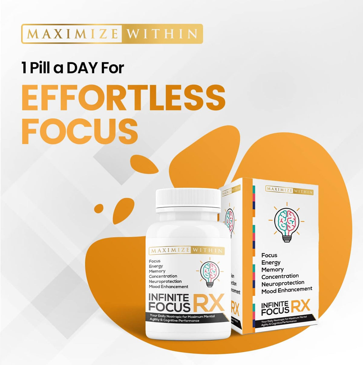 Maximum Slim Infinite Focus RX Nootropic Capsules - görsel 6