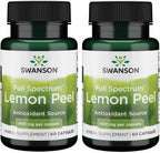 Swanson Full Spectrum Cáscara de Limón 400 mg – 60 Cápsulas (Pack de 2)