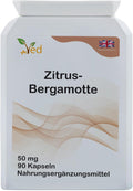 Ved Citrus Bergamot, Extracto Orgánico de Bergamota Cítrica 500mg, 90 Cápsulas Veganas (3 Meses)