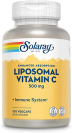 Solaray Liposomal Vitamin C 500 mg - 100 Vegan Capsules