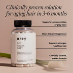 Arey Not Today Grey – Suplemento Capilar Diario con Biotina, Vitaminas B y D (3 Meses)