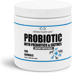Probióticos para Perros y Gatos - Polvo Prebiótico y de Enzimas Formulado por Veterinarios para la Salud Digestiva, Intestinal e Inmunitaria - 1600 Dosis (400 g)