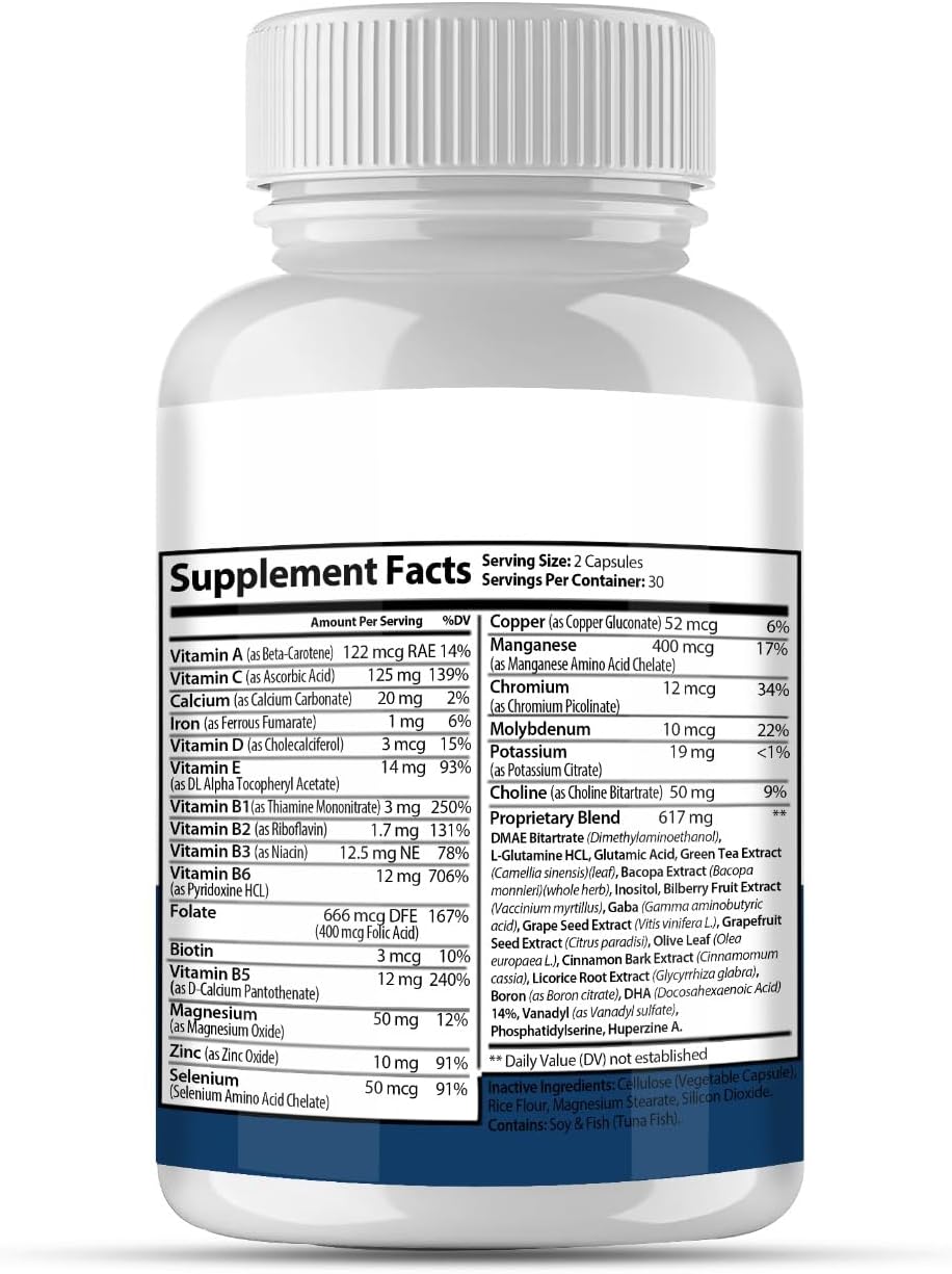 Mind Tech Advanced New Formula Supplement (2 Paquetes, 60 Días)