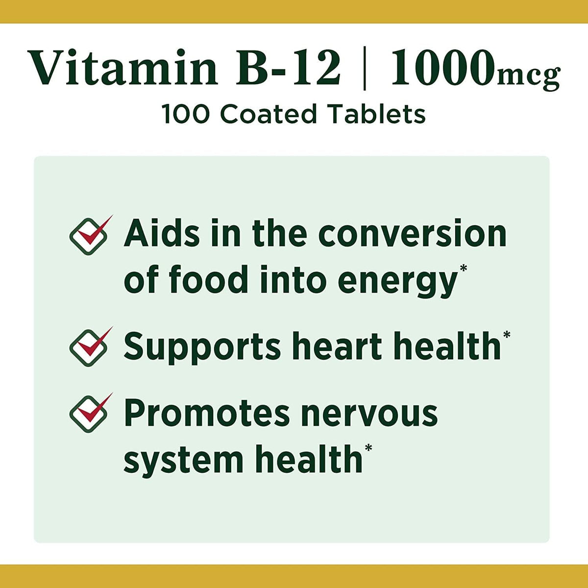 Nature's Bounty Vitamina B-12 1000 mcg, 100 – Formación normal de glóbulos rojos: Participa en la formación normal – Image 4
