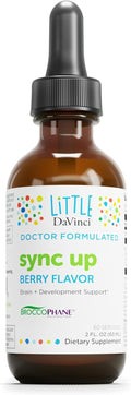 Little Davinci Sync Up - Suplemento Líquido con Sulforafano para Niños - Sabor Berry - 60 ml (60 dosis)