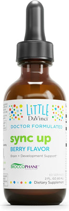 Little Davinci Sync Up - Suplemento Líquido con Sulforafano para Niños - Sabor Berry - 60 ml (60 dosis)