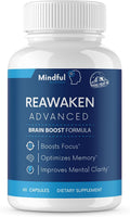 Reawaken Advanced, Apoya la Función Cerebral, Suplemento Dietético, Fórmula para Estimular el Cerebro | 60 Cápsulas