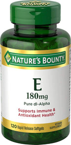 Nature's Bounty E-400 IU Natural Pure D-alpha - 120 Cápsulas Blandas