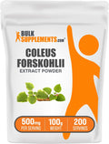 BulkSupplements.com Extracto de Coleus Forskohlii en Polvo - Suplemento de Forskolina, 500mg por ración, 100g (3.5 oz)