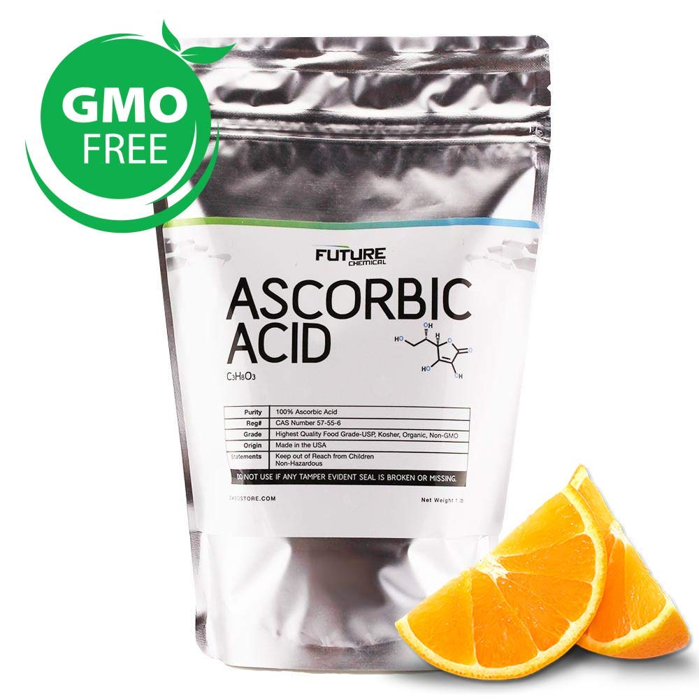 DMSOSTORE L-Ascorbic Acid (Vitamin C) Powder - 1 kg - USP Grade - Non-GMO