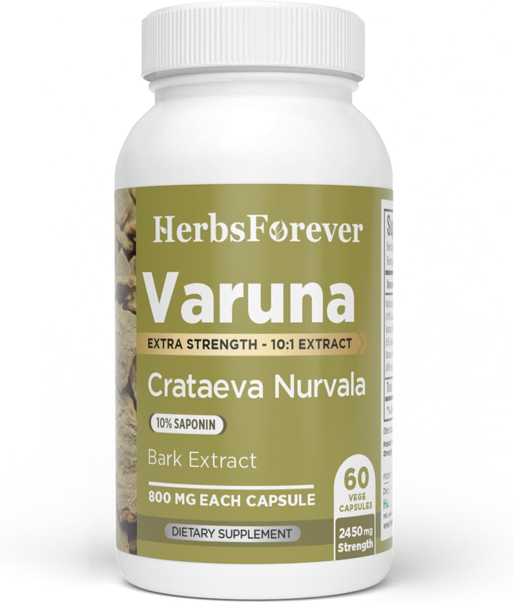 Varuna Nurvala Extract Capsules – 800 mg | Vegano y Sin Gluten | Suplemento Ayurvédico