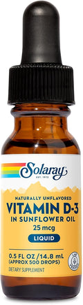 Solaray Liquid Vitamin D3 – 25 mcg (1000 IU) per Drop – 15 ml (0.5 oz)