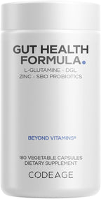 Codeage Gut Health – Fórmula Integral para la Salud Intestinal, 180 Cápsulas