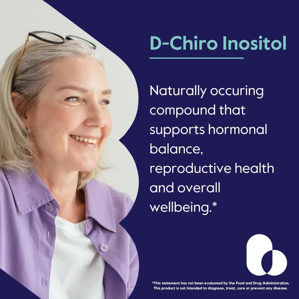 BESTVITE D-Chiro Inositol (120 Cápsulas Vegetales) - Sin Estearatos - Vegano - No Transgénico - Sin Gluten