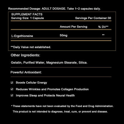 SUPER-SYN L-Ergotioneína 50 mg - Suplemento Antioxidante de Ultra Pura – Image 8