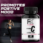 FXSUPPS Vitamina C 1000 mg (100 Cápsulas) - Suplemento Vegano de Vitamina C para Adultos