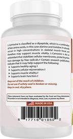 L-Carnosina 500 mg 100 Cápsulas Veganas – Pack de 3