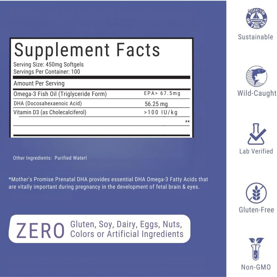 Omega 3 Fish Oil for Dogs & Cats | Joint Support | Brain & Heart Health | Pure EPA DHA | 100 Soft Gels