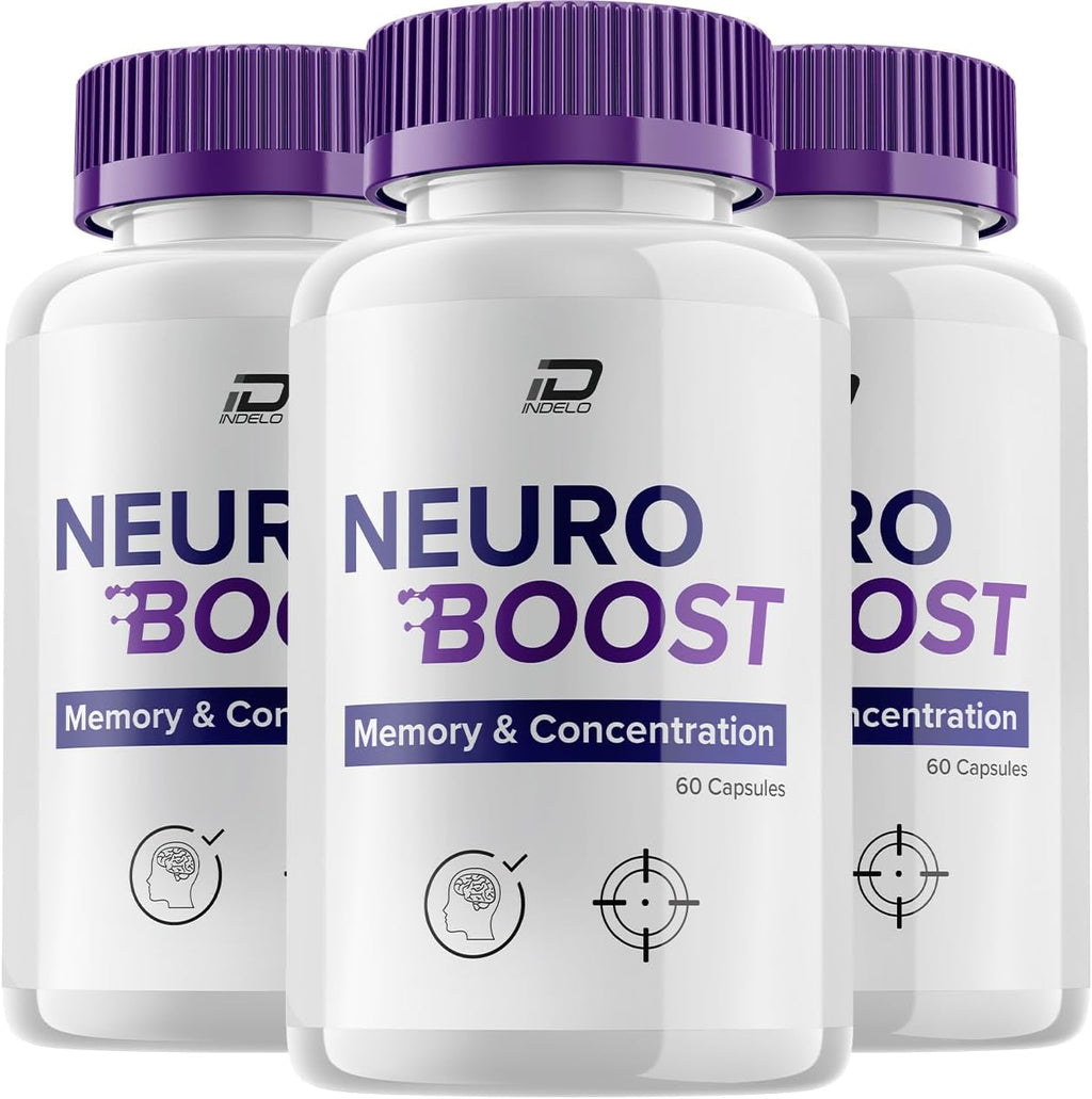 Neuro Boost Complejo Nootrópico para el Enfoque y la Memoria (3 Paquetes - 180 Cápsulas)