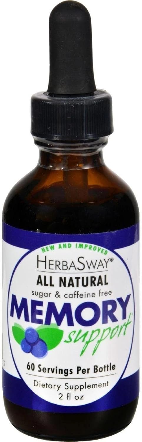 Herbasway Soporte de Memoria (Arándano) 60 ml - Extracto Líquido de Bayas Antioxidantes