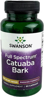 Swanson Catuaba Bark - Apoyo para la Resistencia y Vitalidad - Suplemento Herbario (60 Cápsulas, 465 mg)