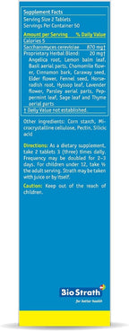 Bio-Strath Tablets, 100 Comprimidos