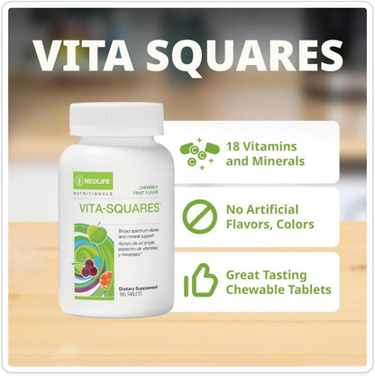 NeoLife Vita-Squares - Multivitamínico – Complejo B (B1, B2, B3, B5, B6, B12, ácido fólico, biotina): contribuye – Image 4