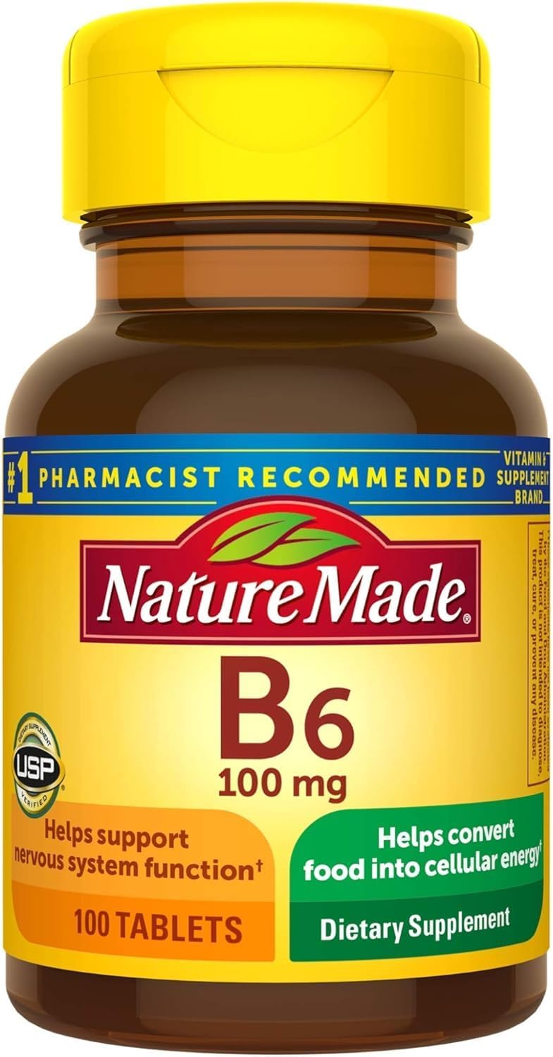 Nature Made Vitamina B6 100 mg – 100 Comprimidos