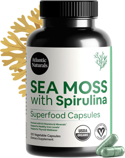 Atlantic Naturals Sea Moss con Remolacha Cápsulas - Suplemento Multivitamínico Premium - 120 cápsulas – Image 9